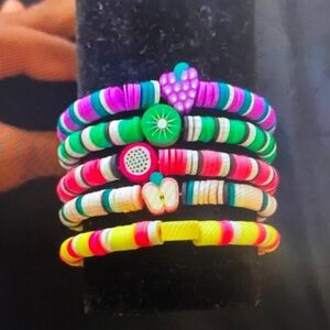 Colorful Beaded Bracelets Set